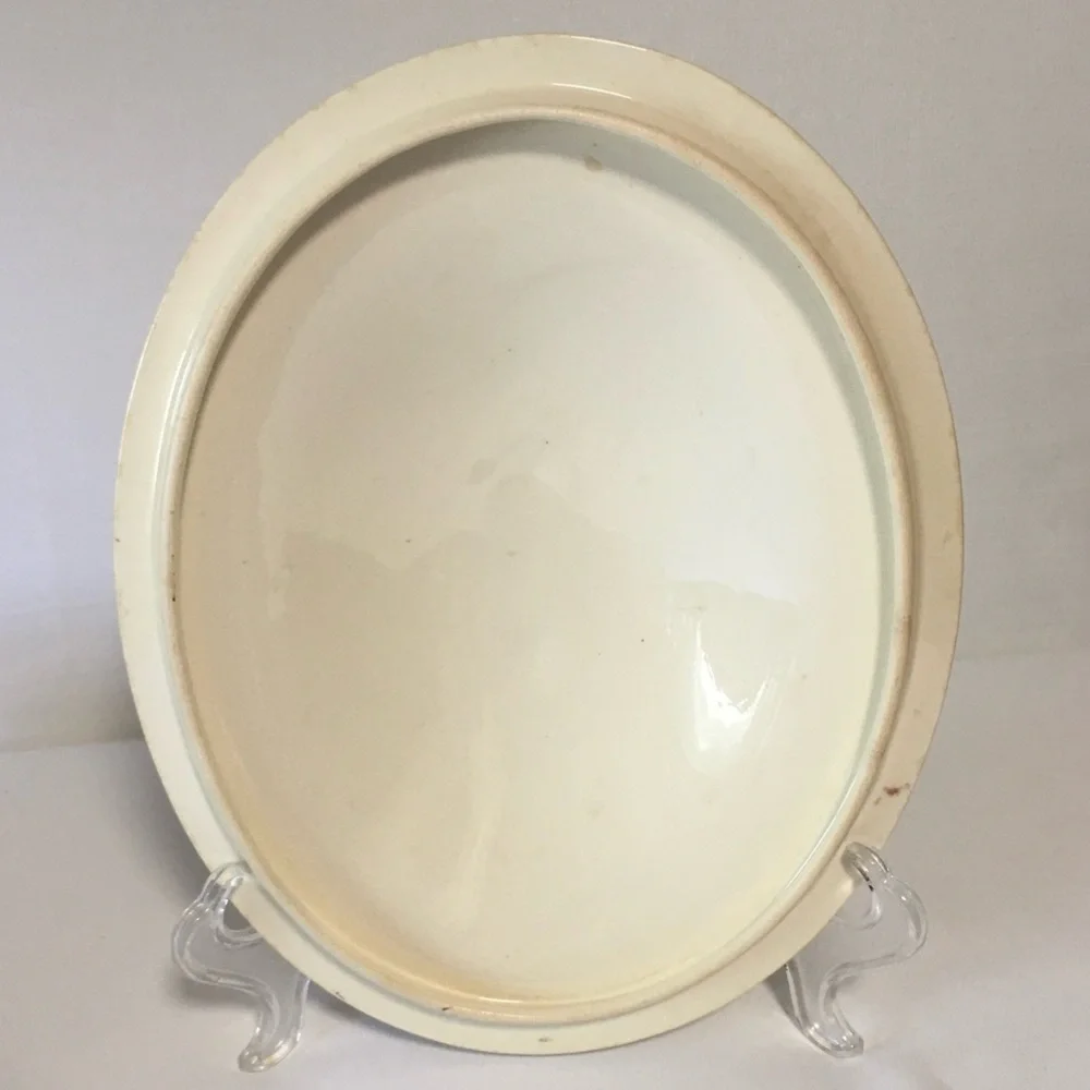VTG 1944 Homer Laughlin Heather Rose Eggshell Georgian Covered Serving Dish